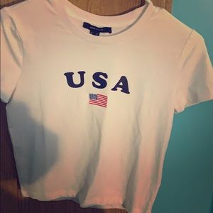usa cropped shirt